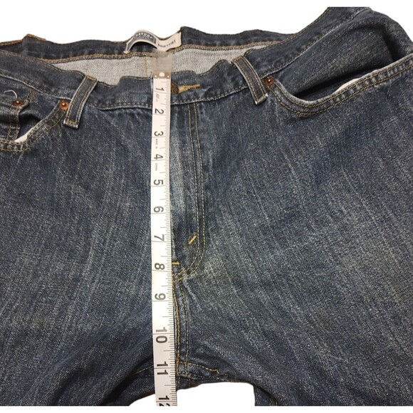 Levi Strauss & Co Signature Bootcut 38x32 Men's Blue Jeans 100% Cotton 5 Pocket - Picture 4 of 16